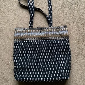 Vera Bradley tote. Retired ZEBRA pattern